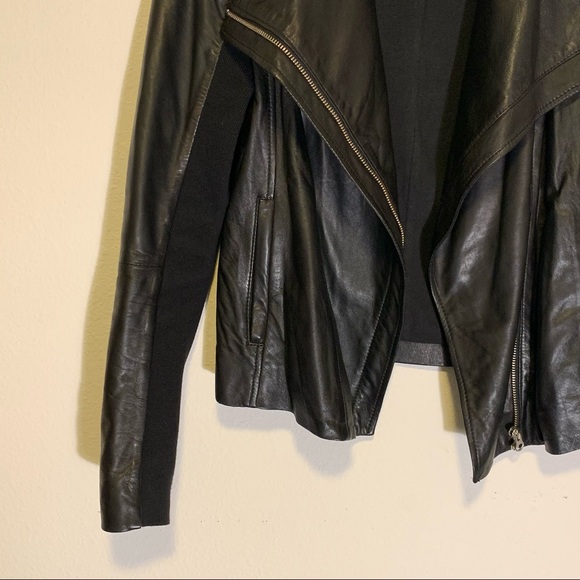 Trouve Asymmetrical Leather Jacket - Picture 5 of 8